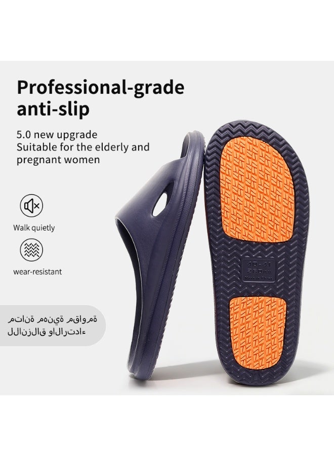 GUOLUOFEI Non Slip Shower Shoes, Lightweight Indoor House Slides Bathroom Shower Sandals Slippers for Women and Men - Image 4